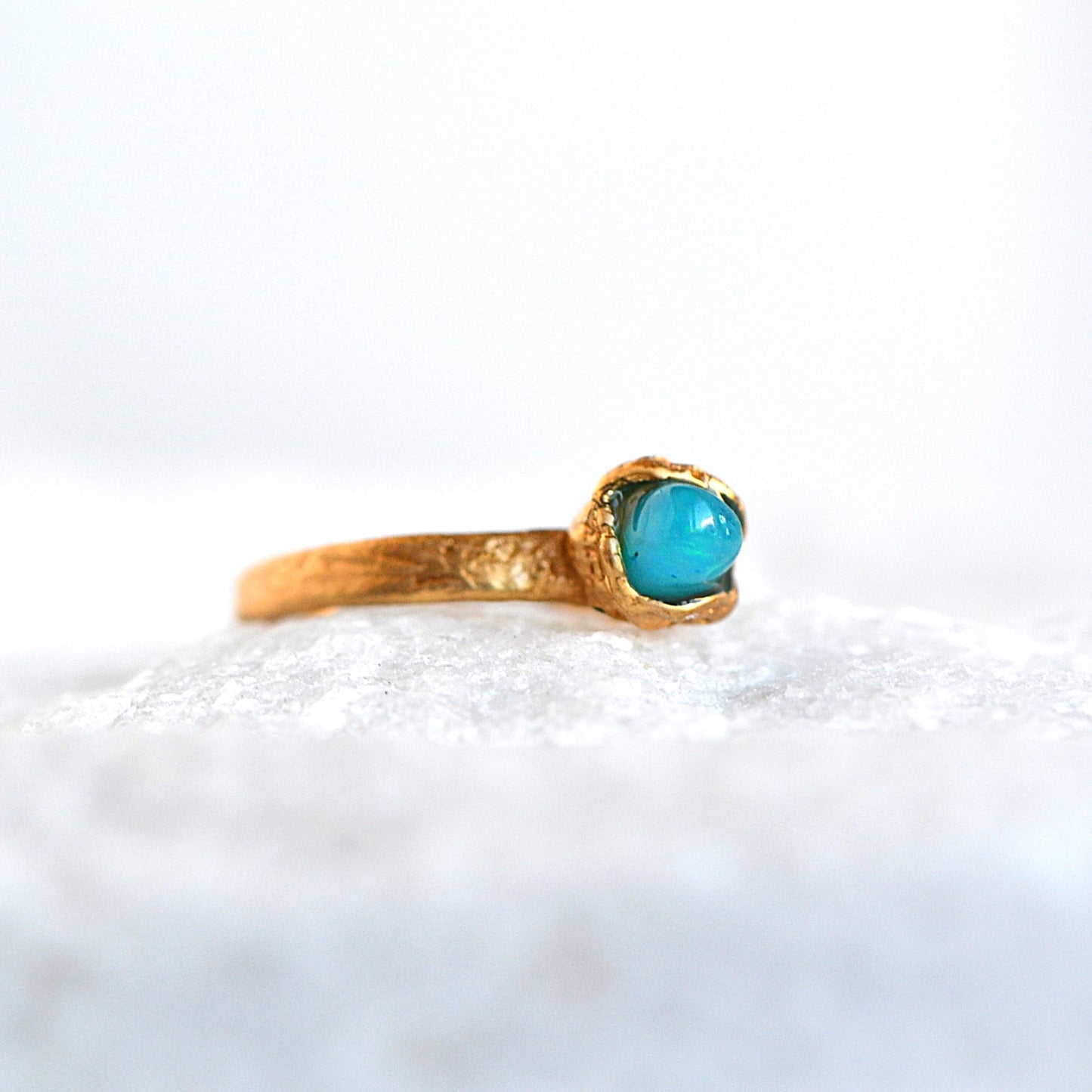 Blue Opal Ring