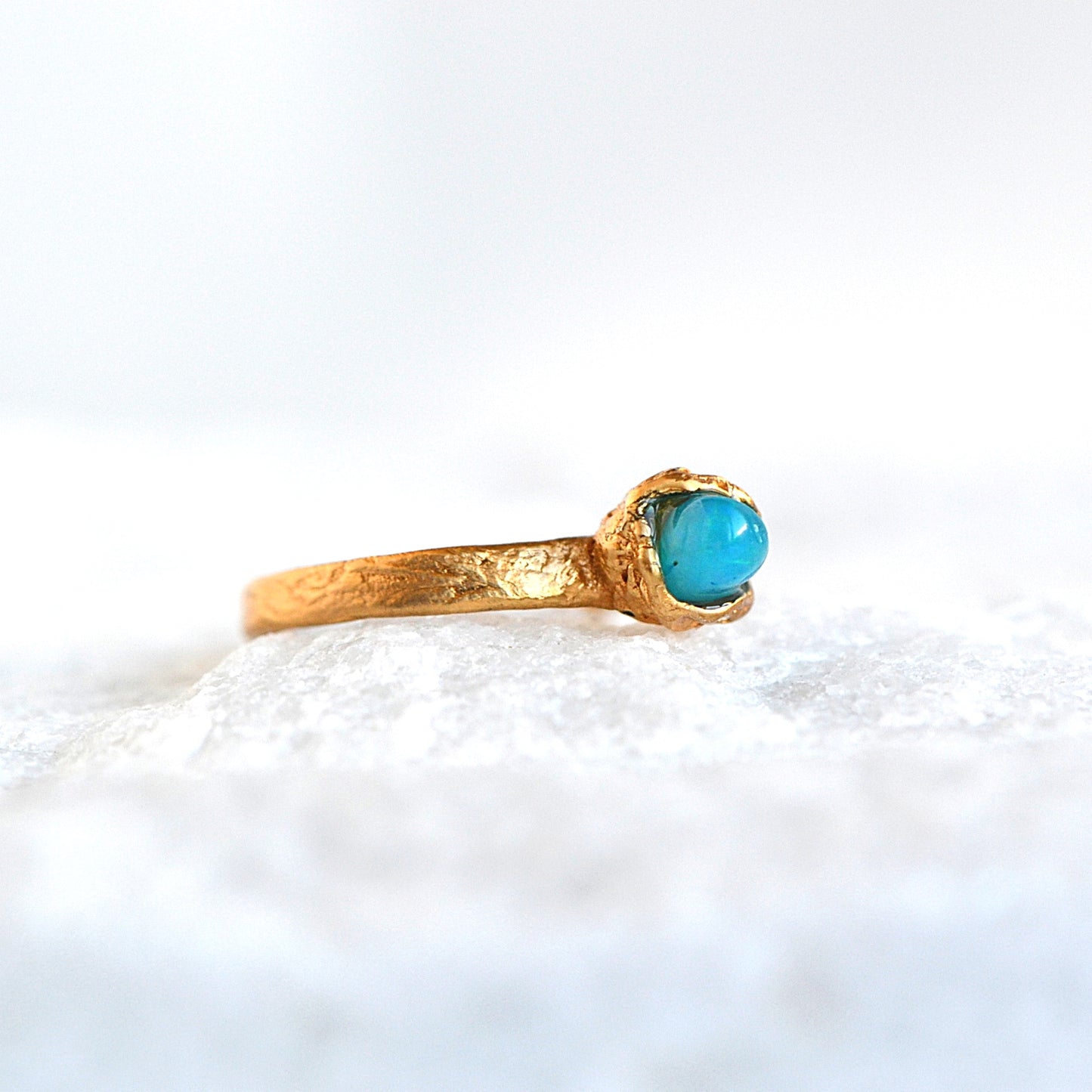 Blue Opal Ring