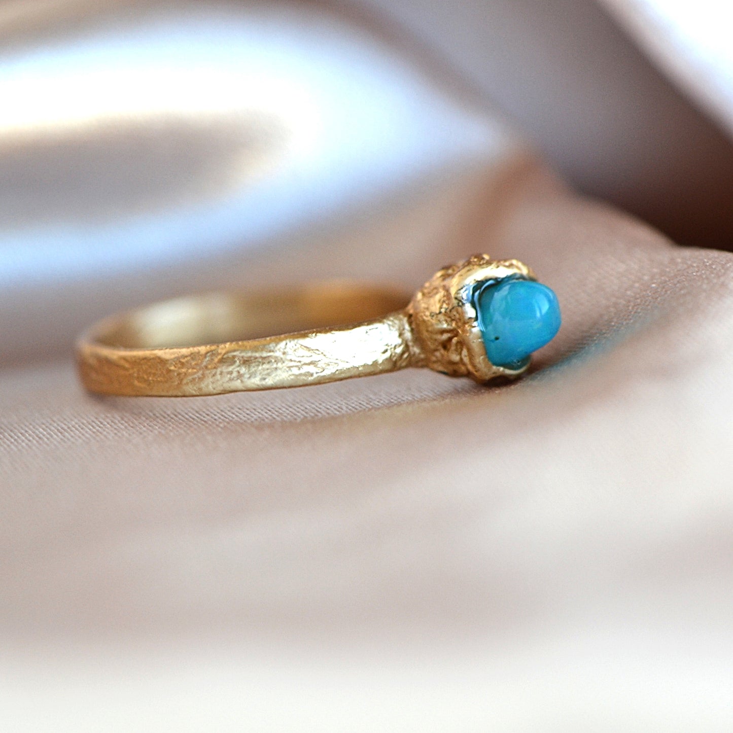 Blue Opal Ring