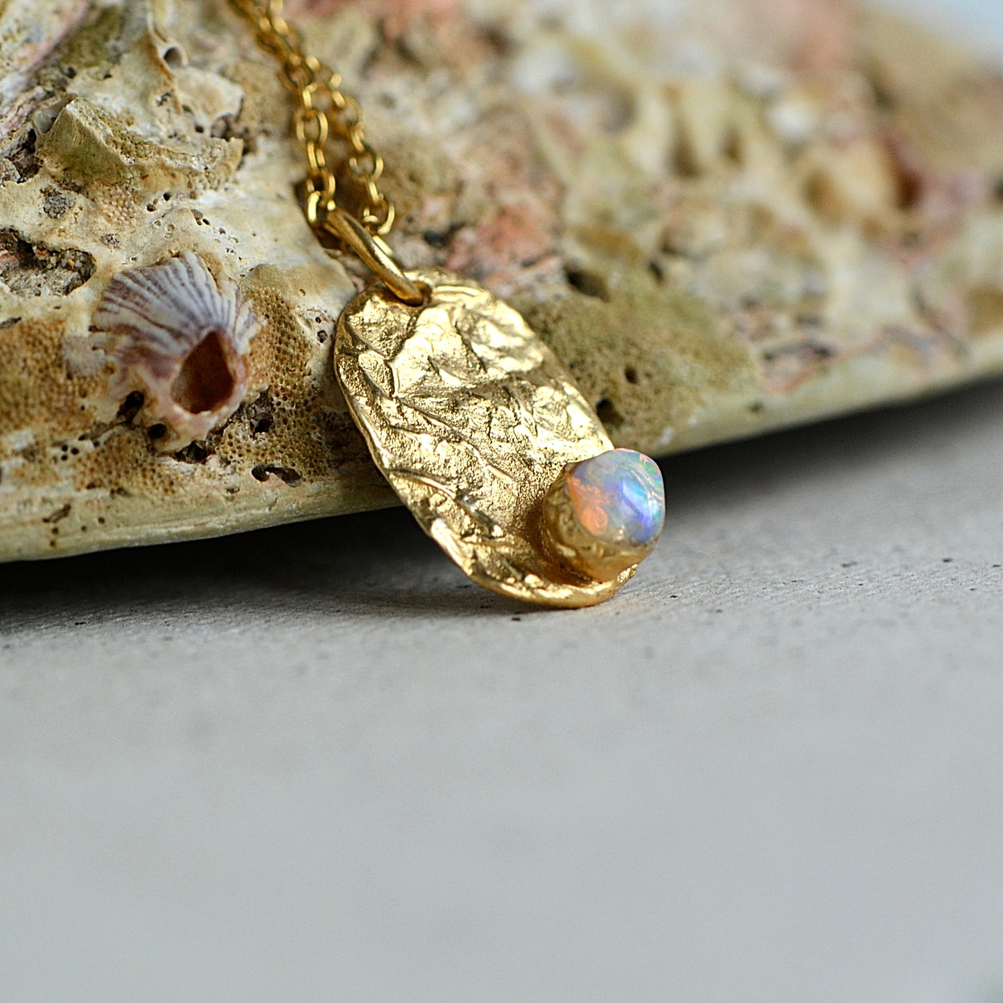 White Opal Necklace