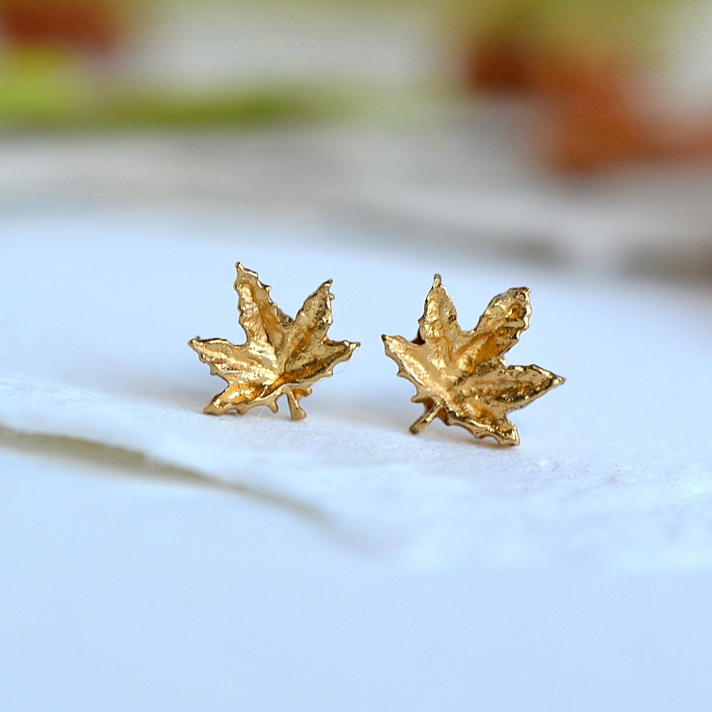 Maple Leaf Stud Earrings