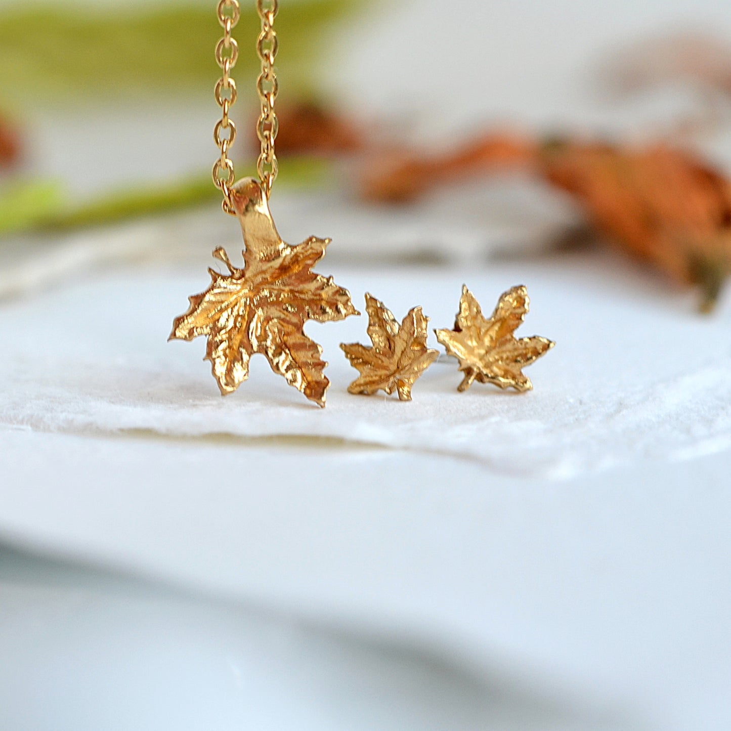 Naszyjnik z Listkiem Klonu