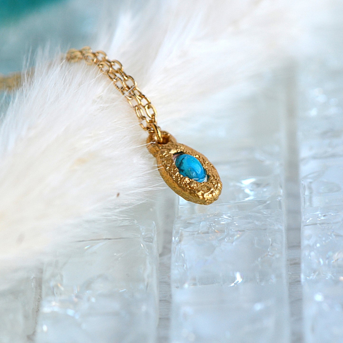 Blue Opal Necklace
