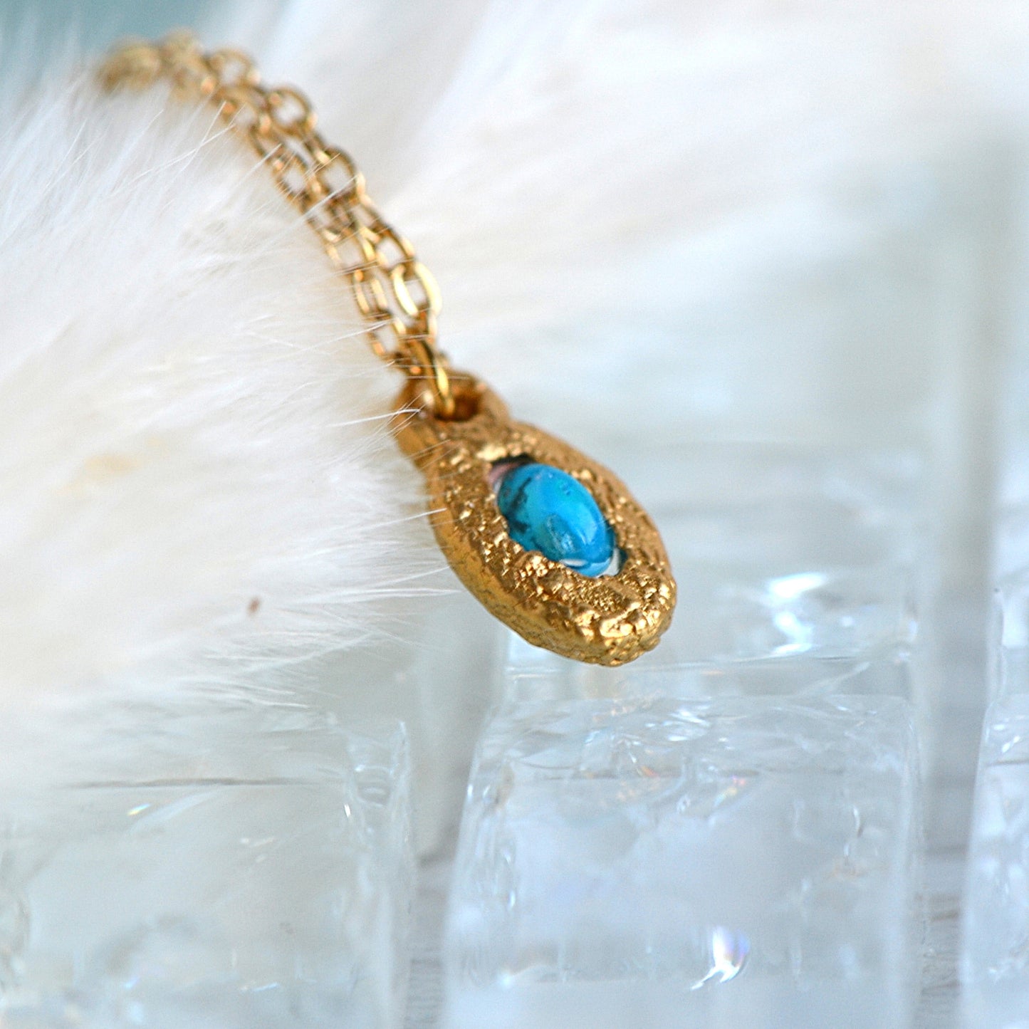 Blue Opal Necklace