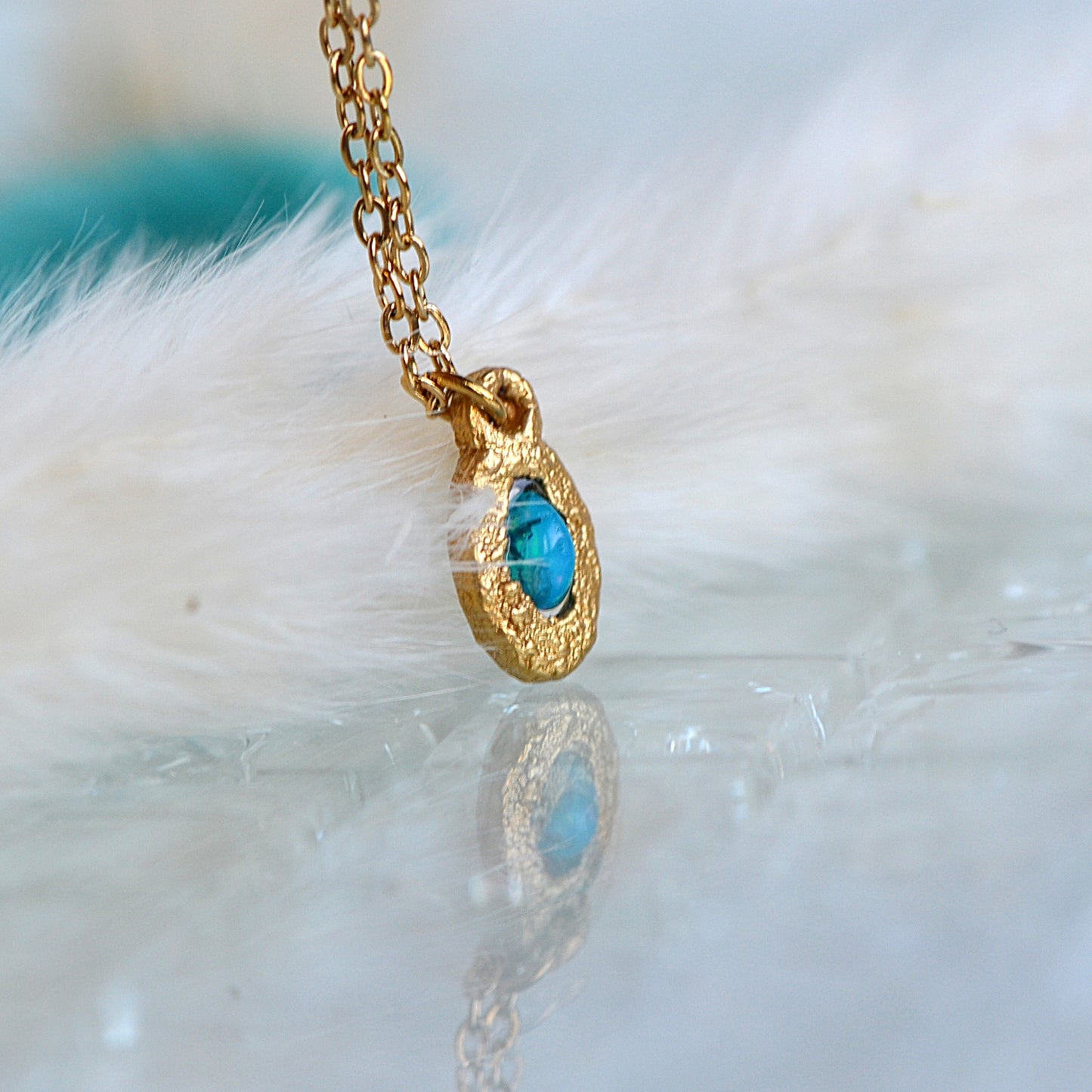 Blue Opal Necklace