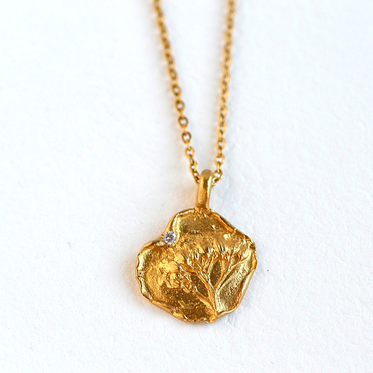 Wildflowers Necklace with Cubic Zirconia