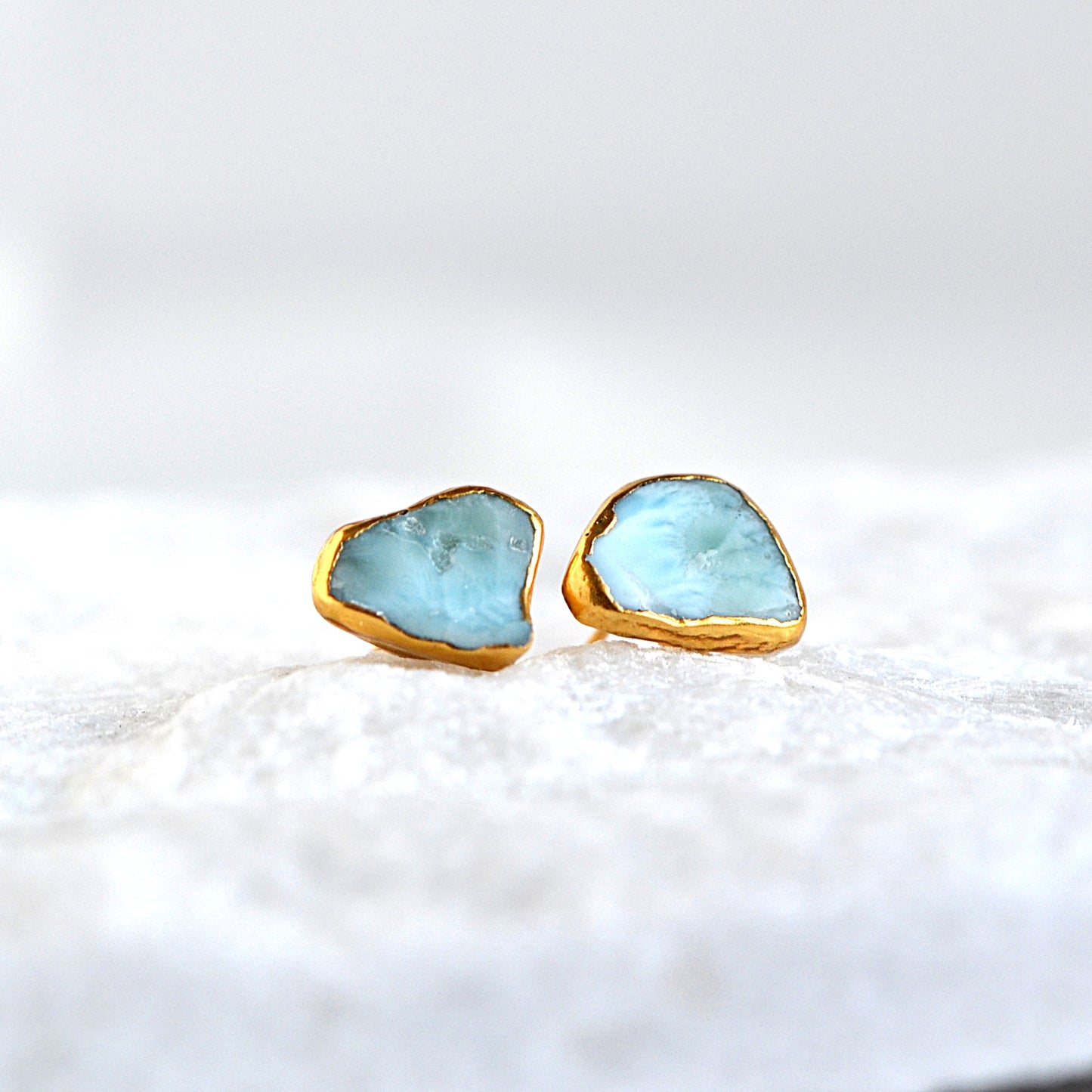 Kolczyki Sztyfty Larimar