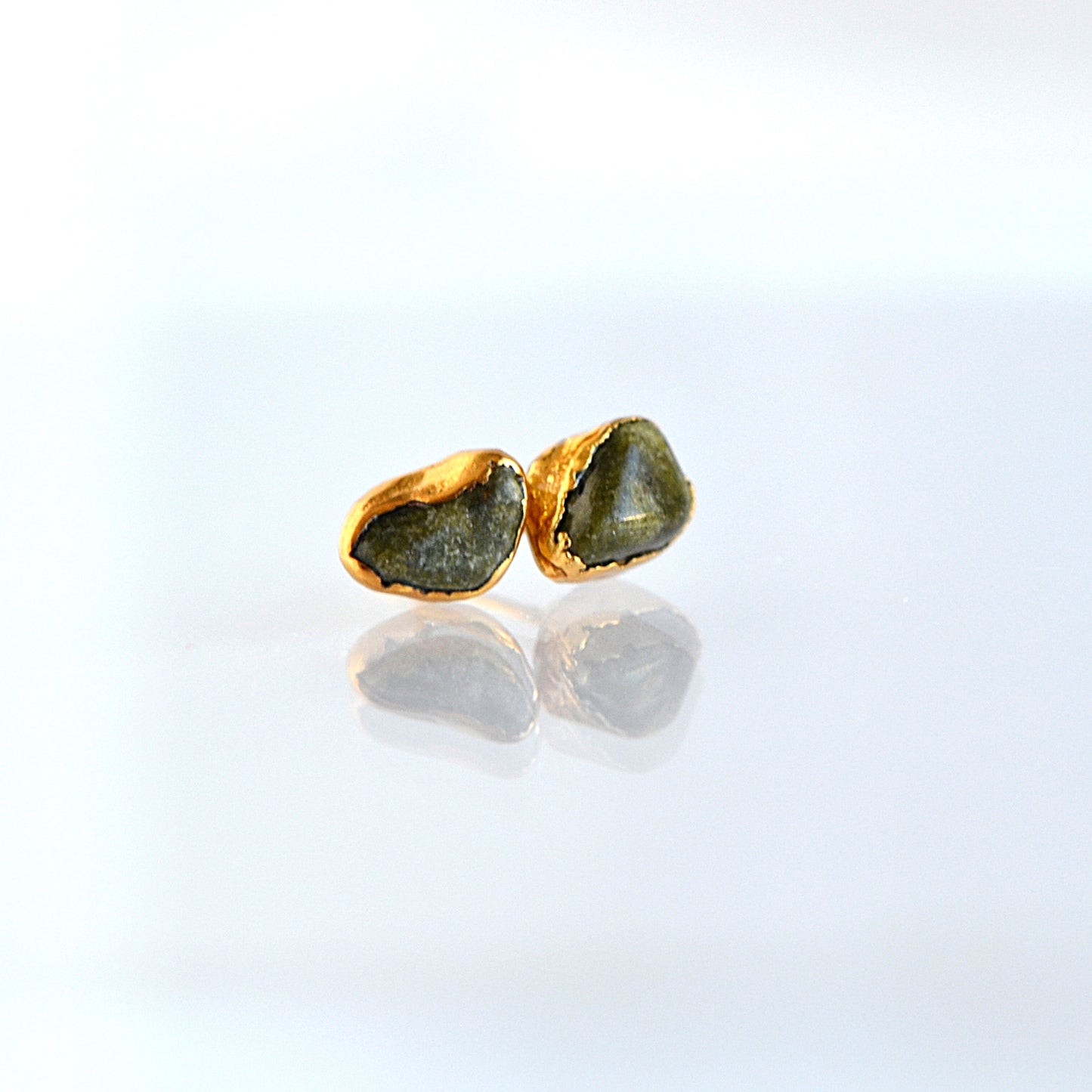 Kolczyki Sztyfty Epidot