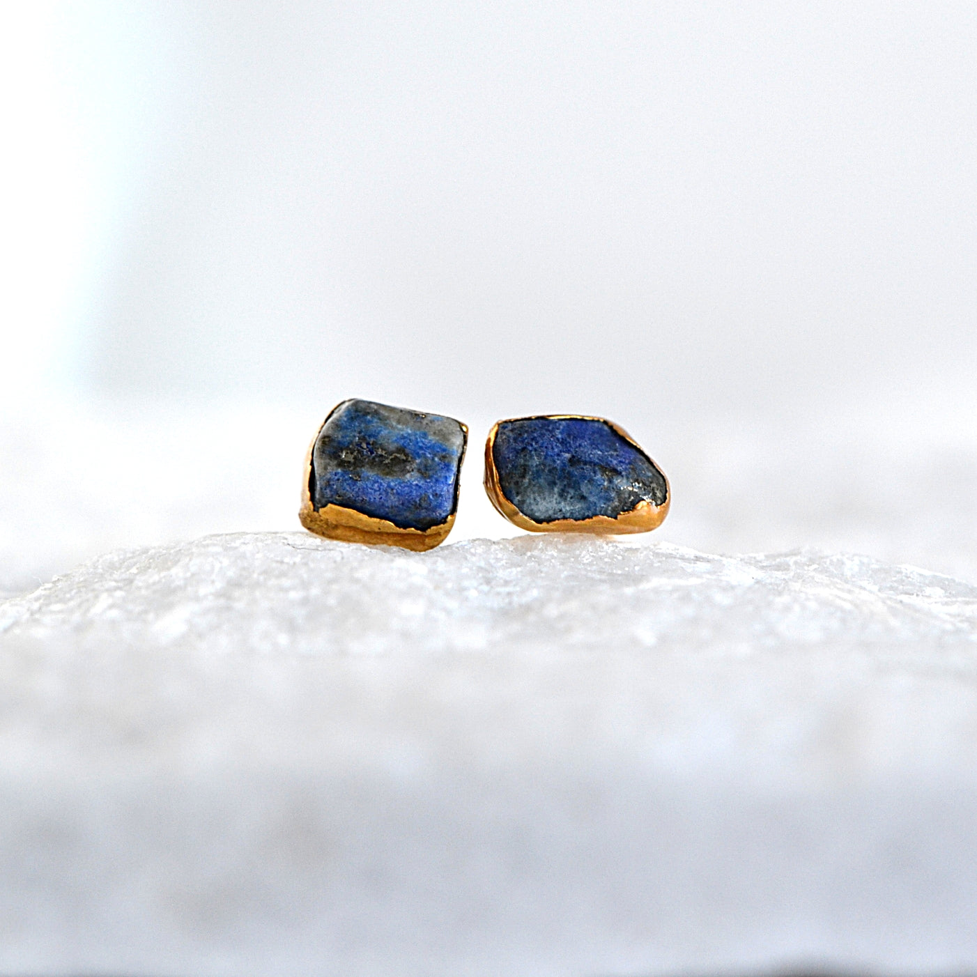 Kolczyki Sztyfty Lapis Lazuli