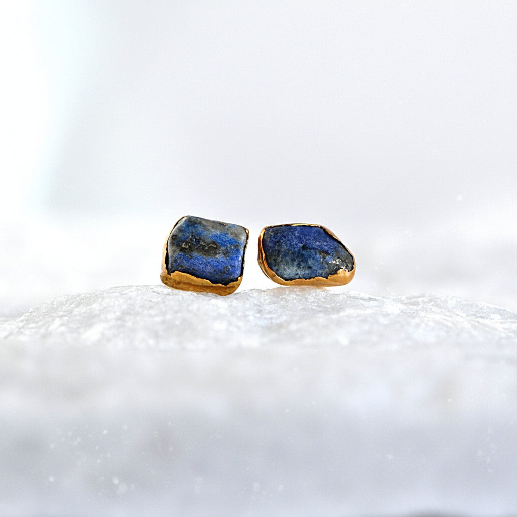 Kolczyki Sztyfty Lapis Lazuli