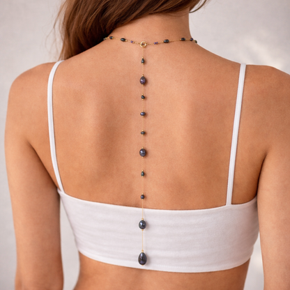 Naszyjnik z Czarnymi Perłami - Wielofunkcyjny