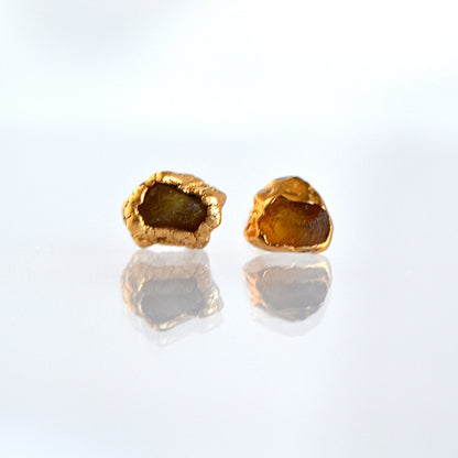 Kolczyki Sztyfty Bursztyn