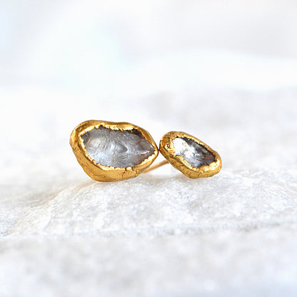 Kolczyki Sztyfty Kryształ Górski