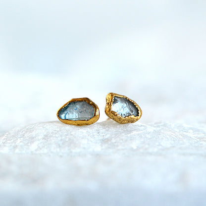 Kolczyki Sztyfty Kwarc Błękitny