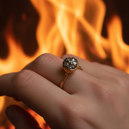 Pierścionek z Pirytem