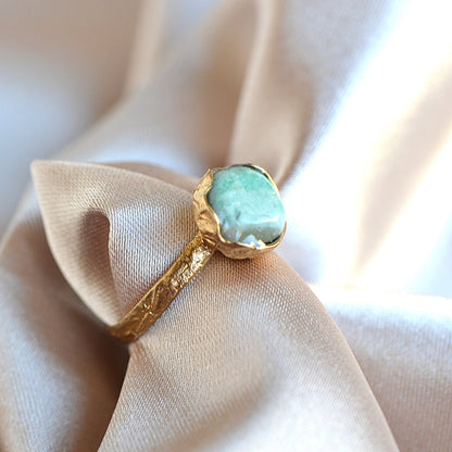 Pierścionek z Amazonitem