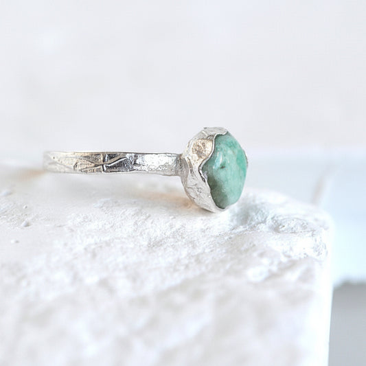 Pierścionek z Amazonitem