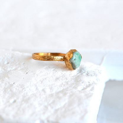 Pierścionek z Amazonitem
