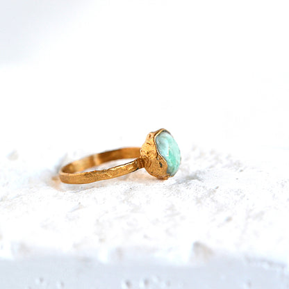 Pierścionek z Amazonitem