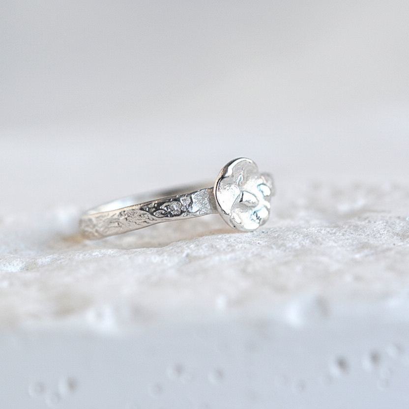 Minimalistischer Ring mit Creole