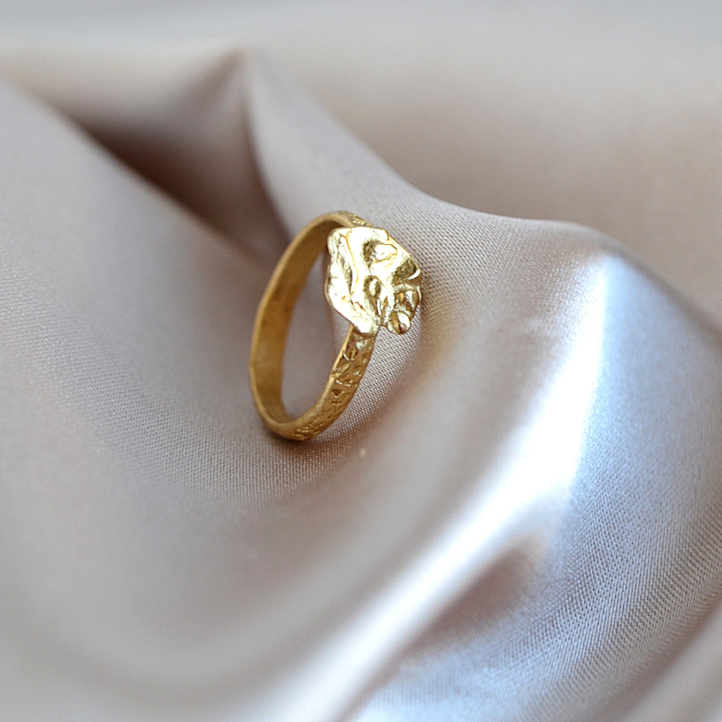 Minimalistischer Ring mit Creole