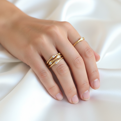 Minimalistyczny Pierścionek z Cyrkoniami