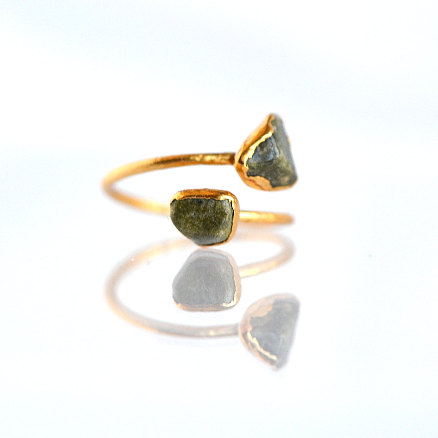 Regulowany Pierścionek z Epidotem