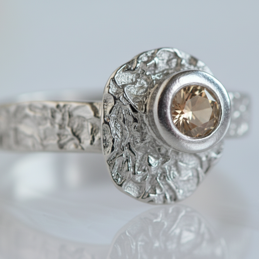 Pierścionek z Cyrkonią