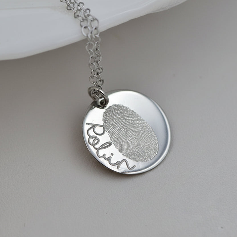 Naszyjnik z Odciskiem Palca