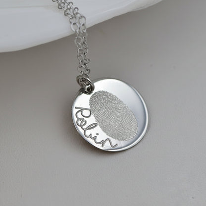 Naszyjnik z Odciskiem Palca