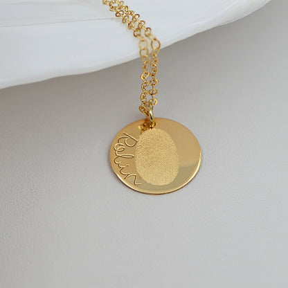 Naszyjnik z Odciskiem Palca