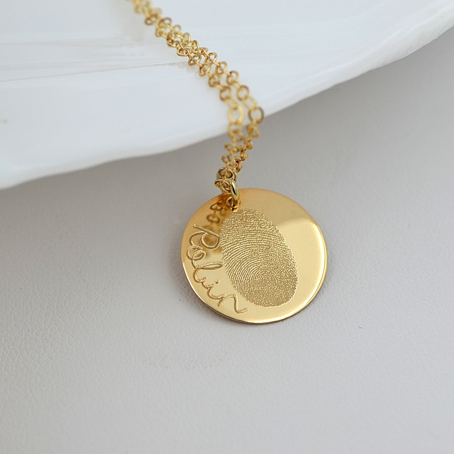 Naszyjnik z Odciskiem Palca