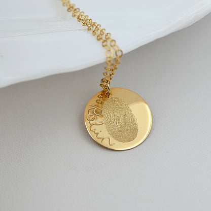 Naszyjnik z Odciskiem Palca