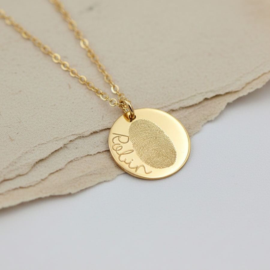 Naszyjnik z Odciskiem Palca