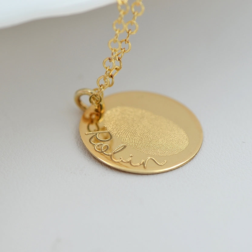 Naszyjnik z Odciskiem Palca