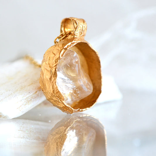 Naszyjnik z Kwarcem Dymnym