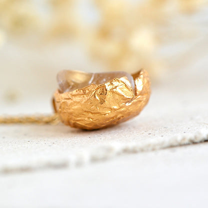 Naszyjnik z Kwarcem Dymnym