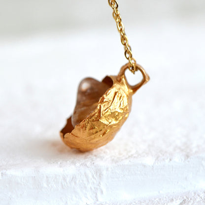 Naszyjnik z Kwarcem Dymnym