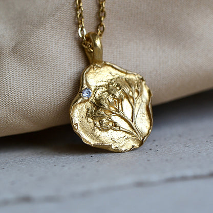 Wildflowers Necklace with Cubic Zirconia