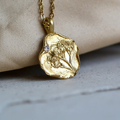 Wildflowers Necklace with Cubic Zirconia