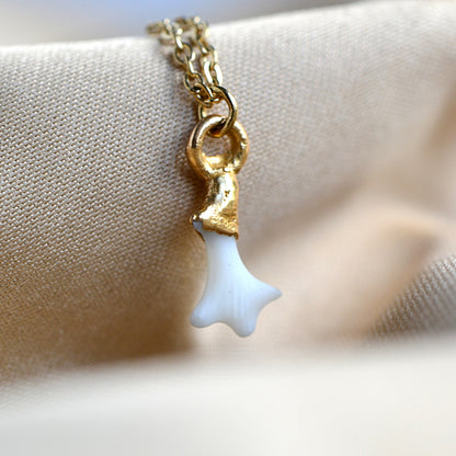 Naszyjnik z Naturalnym Białym Koralem