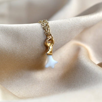 Naszyjnik z Naturalnym Białym Koralem