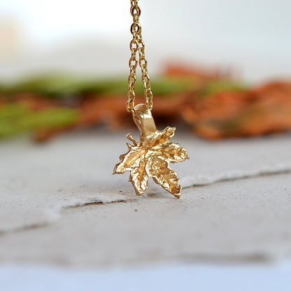 Naszyjnik z Listkiem Klonu