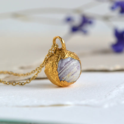 Naszyjnik Kulka Ametyst