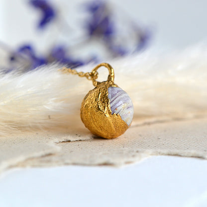 Naszyjnik Kulka Ametyst