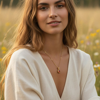 Naszyjnik z Pomarańczowym Opalem