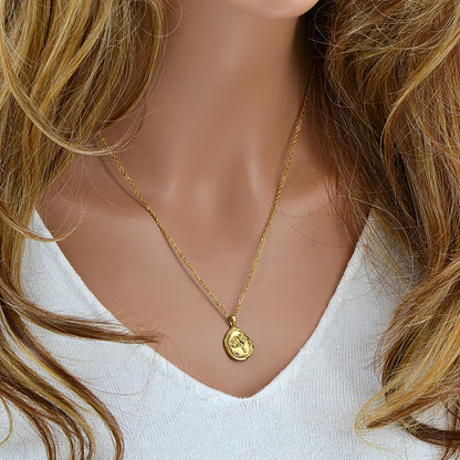 Naszyjnik z Rośliną i Cyrkonią