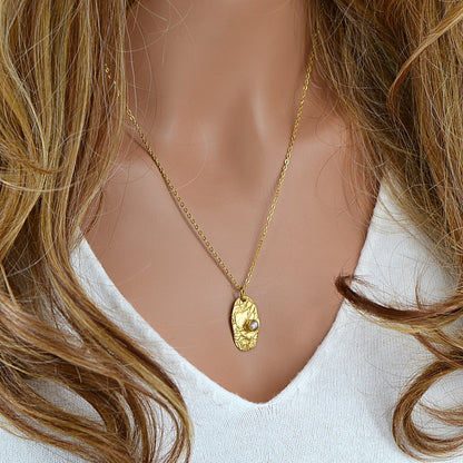 Organic Texture Pearl Necklace