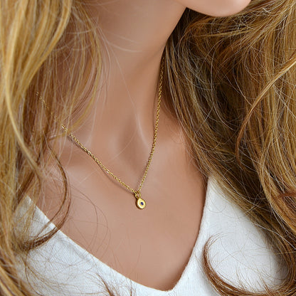 Minimalist Necklace with Cubic Zirconia