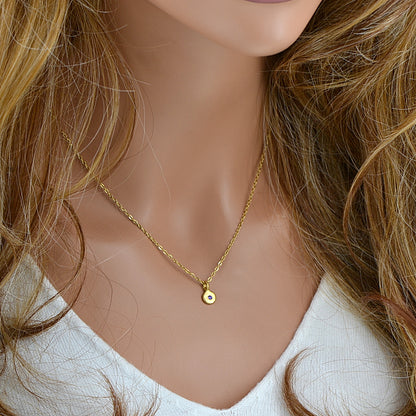 Minimalist Necklace with Cubic Zirconia